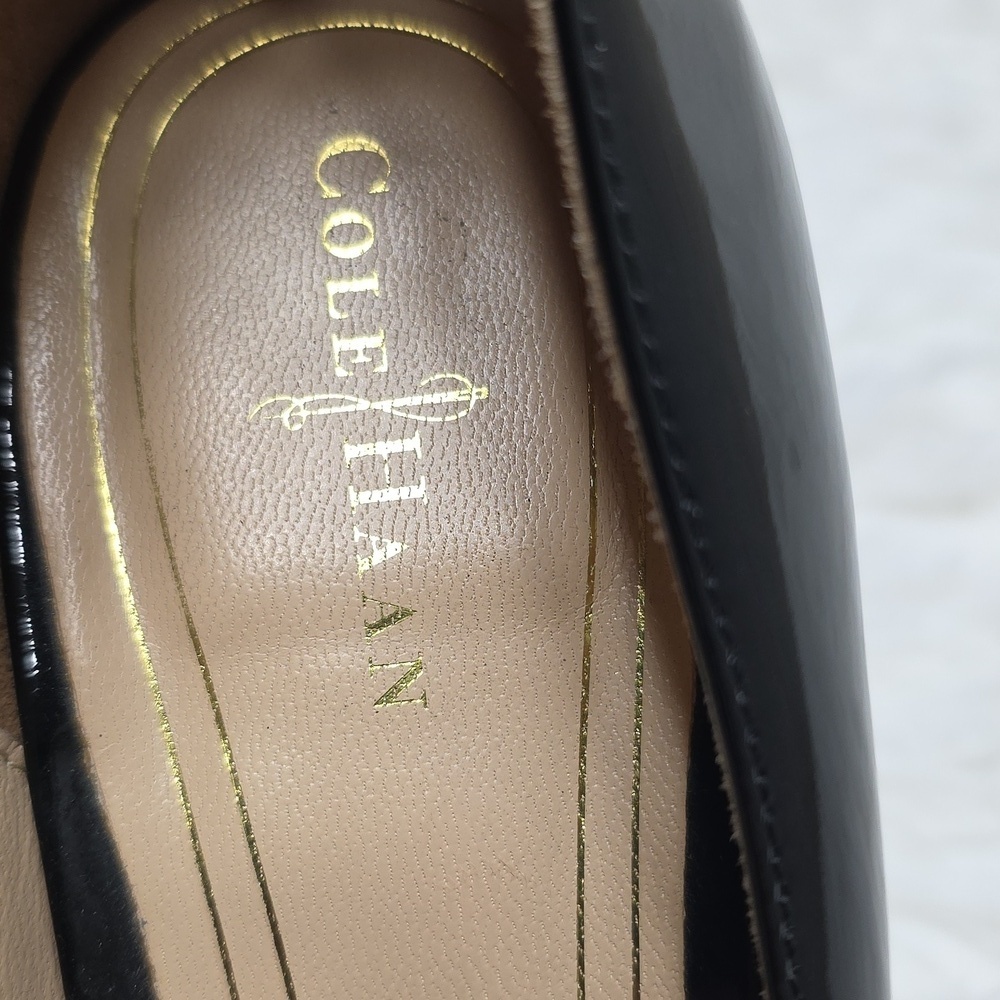 Cole Haan Chelsea Nike Air Black Patent Leather Heels. Size 9.5 - Picture 2 of 9